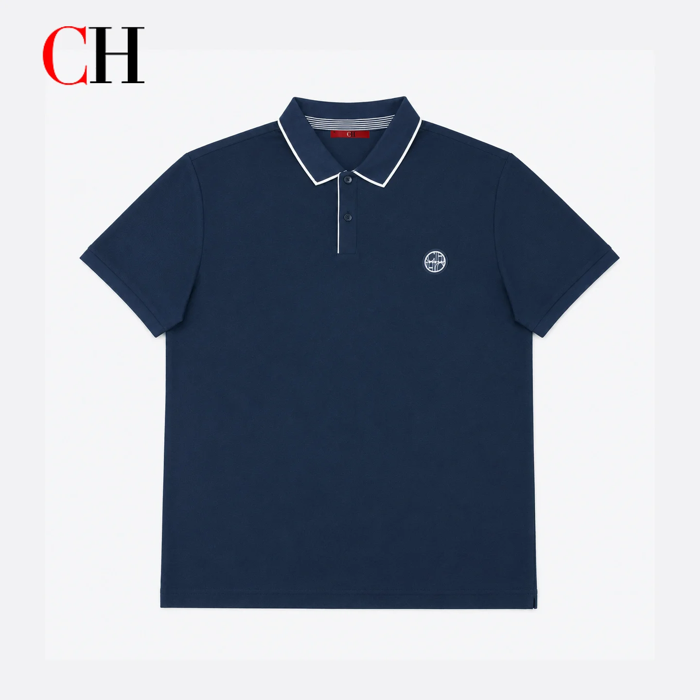 CH Men Single White Tipped Col - огляд і ціна Golf Equipment Logo